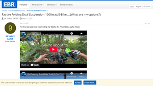 Fat tire Folding Dual Suspension 1000watt E-Bike.....(What are my ... - 1000w electric bike factory
