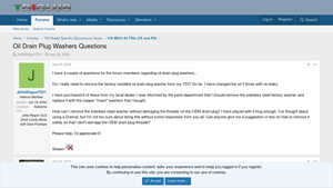 Oil Drain Plug Washers Questions | TDIClub Forums - oil sump factory