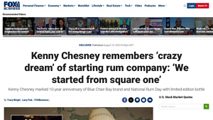 Kenny Chesney remembers 'crazy dream' of starting rum company - blue chair company