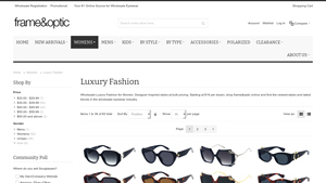 Wholesale Luxury Fashion Sunglasses | Frame & Optic Inc - designer sunglasses bulk