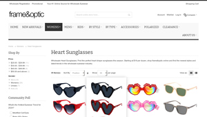 Wholesale Heart Sunglasses | Frame & Optic Inc - heart shaped sunglasses bulk