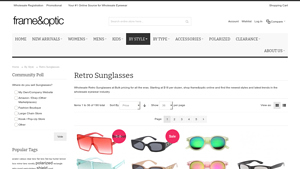 Wholesale Retro Sunglasses | Frame & Optic Inc - retro sunglasses bulk