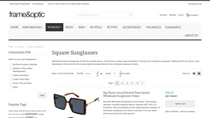 Wholesale Square Sunglasses for Women - Frame & Optic Inc - square sunglasses bulk