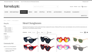 Wholesale Heart Sunglasses | Frame & Optic Inc - heart sunglasses bulk