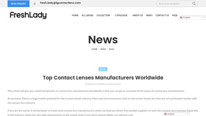 Top Contact Lens Manufacturers Worldwide - freshladylenses.com - contact lens manufacturer