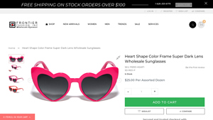 Heart Shape Color Frame Super Dark Lens Wholesale Sunglasses - red sunglasses bulk