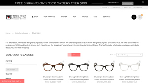 Bulk Sunglasses, Eyewear & Accessories - Frontier Fashion, Inc. - blue sunglasses bulk