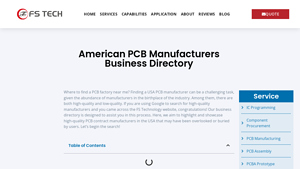 List of Quality USA PCB Manufacturers and Companies - FS PCBA - american pcb manufacturer