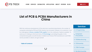 2025 Top China PCB Manufacturers & PCB Company List - FS Technology - china pcb manufacturer