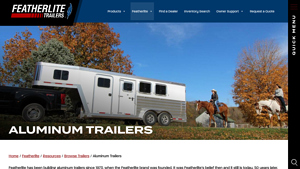 Aluminum Trailers - Featherlite - aluminum trailer manufacturer