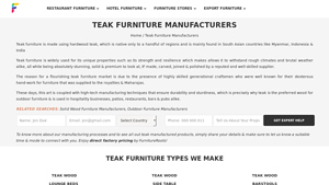 Teak Furniture Manufacturers - Outdoor & Patio Wholesale Suppliers - teak furniture factory