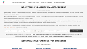 Industrial Furniture Manufacturers & Suppliers - industrial furniture company