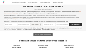 manufacturers of coffee tables - FurnitureRoots - metal coffee table factory