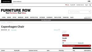 Copenhagen Chair - Furniture Row - copenhagen furniture company