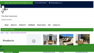 TEAK OUTDOOR FURNITURE company | Jinhua Sigma Industrial ... - teak furniture factory