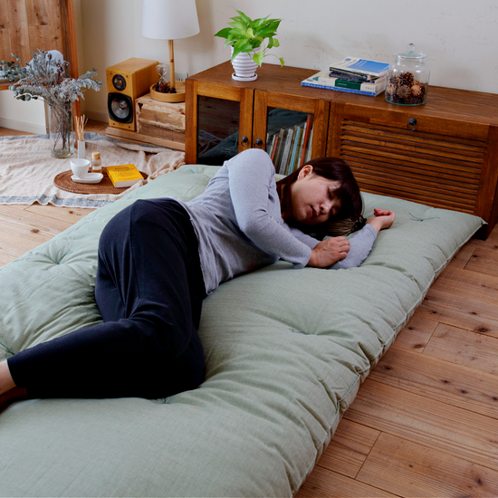 A relevant stock photo of futon custom in a typical setting.