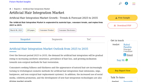 Artificial Hair Integration Market Size & Trends 2025-2035 - synthetic hair factory