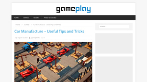 Car Manufacture - Useful Tips and Tricks - Gameplay.tips - car manufacturer game