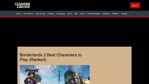 Borderlands 2 Best Characters to Play (Ranked) | Gamers Decide - bl2 fun single manufacturer buidls
