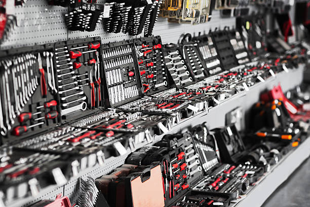 A relevant stock photo of garage equipment supplier in a typical setting.