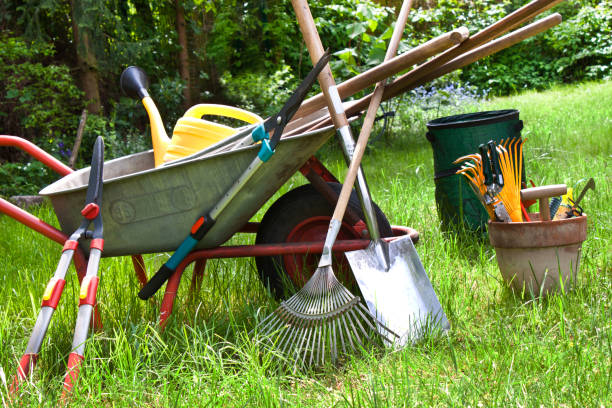 A relevant stock photo of garden tools supplier in a typical setting.
