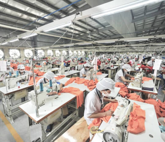 A relevant stock photo of garment china in a typical setting.