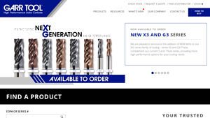 GARR TOOL - High Performance Solid Carbide Cutting Tools - milling cutters company