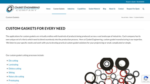Custom Gaskets | Custom Gasket Manufacturing | Gasket Engineering - gasket manufacturer