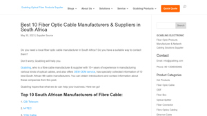 Best 10 Fiber Optic Cable Manufacturers & Suppliers in South Africa - fiber optic cable manufacturer