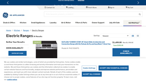 Shop Electric Ranges - GE Appliances - stand alone residential oven us manufacturer