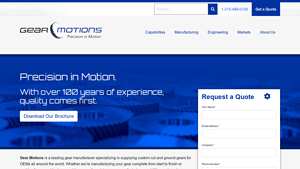 Gear Motions - Precision Gear Manufacturer located in Central NY, USA - gear manufacturer