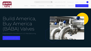 Build America, Buy America (BABA) Valves - Gemini Valve - ball valve manufacturer
