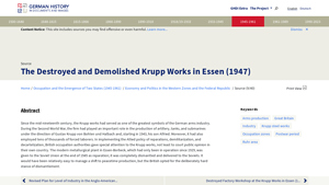 The Destroyed and Demolished Krupp Works in Essen (1947) | German ... - german arms manufacturer alfred crossword