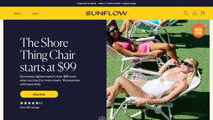 Belong to the Beach | Top-Rated Beach Chairs | SUNFLOW - blue chair company