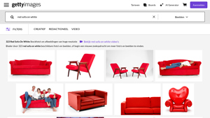738 Red Sofa On White Stock Photos, High-Res Pictures, and Images - red sofa company