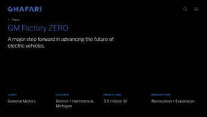 GM Factory ZERO - Ghafari Associates - gm ev factory