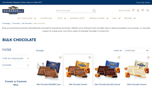 Bulk Chocolate & Wholesale Chocolate - Ghirardelli - chocolate manufacturer