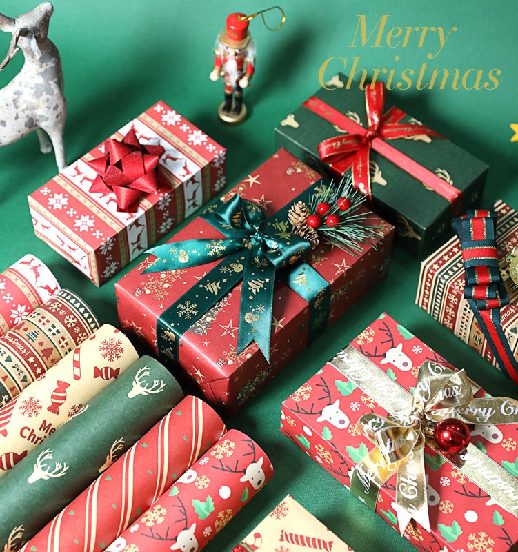 A relevant stock photo of gift wrapping paper manufacturer in a typical setting.