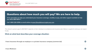 BIKTARVY® Cost Information - Gilead Price Info - biktarvy manufacturer