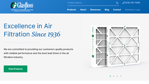 HVAC Air Filter Manufacturer - Glasfloss Industries - usa pleated air filters manufacturer