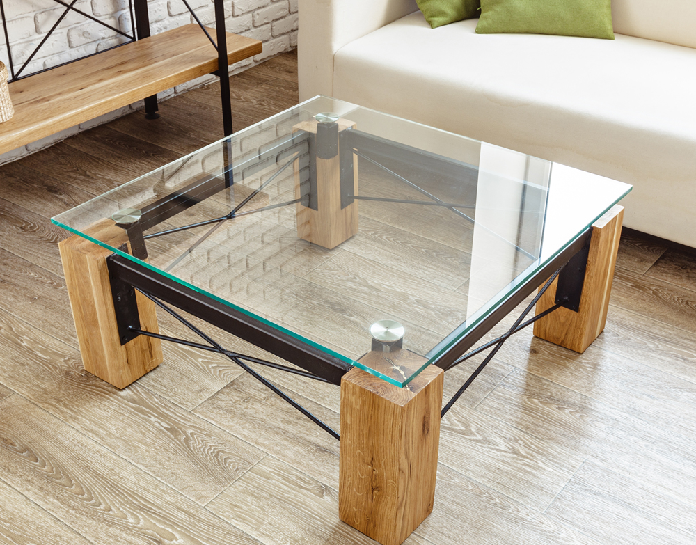 A relevant stock photo of glass table top custom in a typical setting.