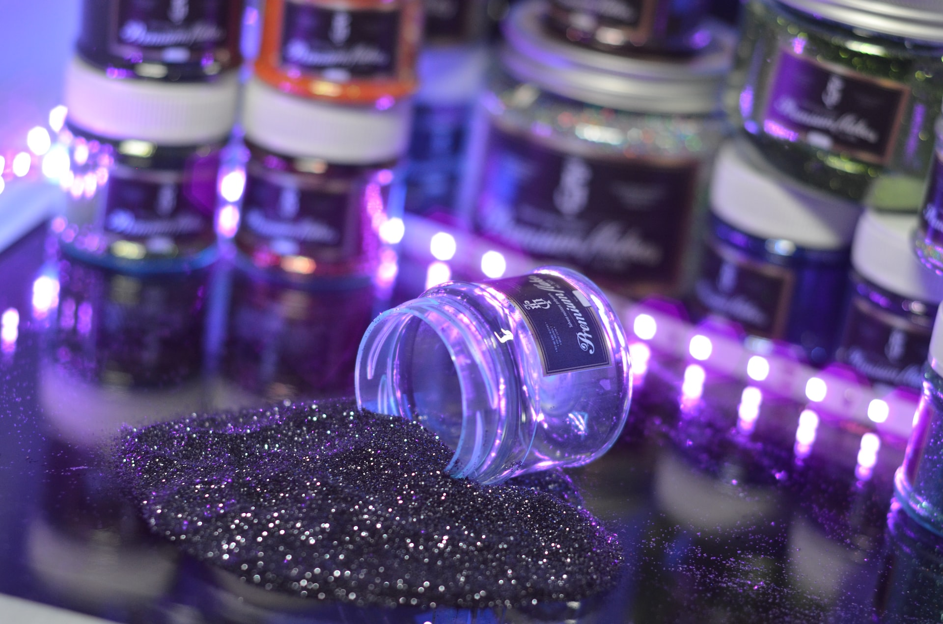 A relevant stock photo of glitter supplier in a typical setting.