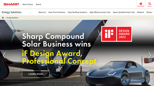 Energy Solutions:SHARP CORPORATION - solar power station factory