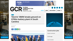 'Electric' BMW breaks ground on $700m battery plant in South ... - bmw battery factory