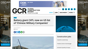Battery giant CATL now on US list of 'Chinese Military Companies' - catl battery company