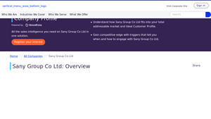 Sany Group Co Ltd Company Profile - Overview - GlobalData - sany excavator factory