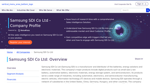 Samsung SDI Co Ltd Company Profile - GlobalData - samsung battery company