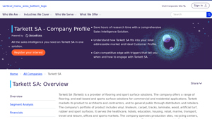 Tarkett SA Company Profile - Overview - GlobalData - tarkett flooring company