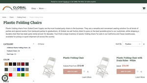 Plastic Folding Chairs in USA - Wholesale Prices - plastic chairs bulk