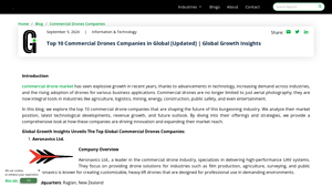 Top 10: Commercial Drones Companies in the World - largest drone manufacturer